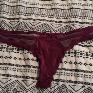 Maroon thong
